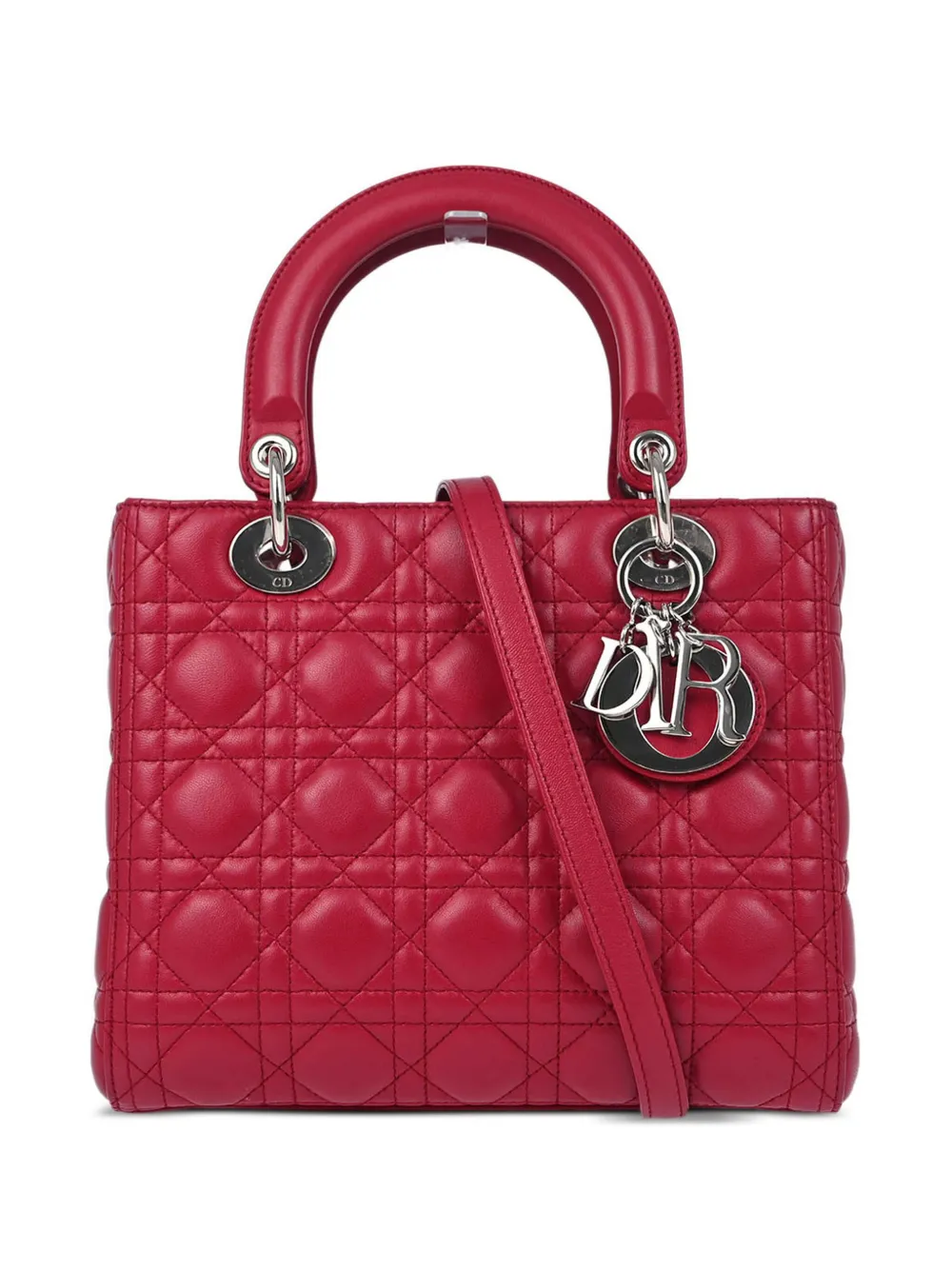 Cheap Christian Dior Pre-Owned 2012 Cannage Lady Dior two-way handbag WOMEN