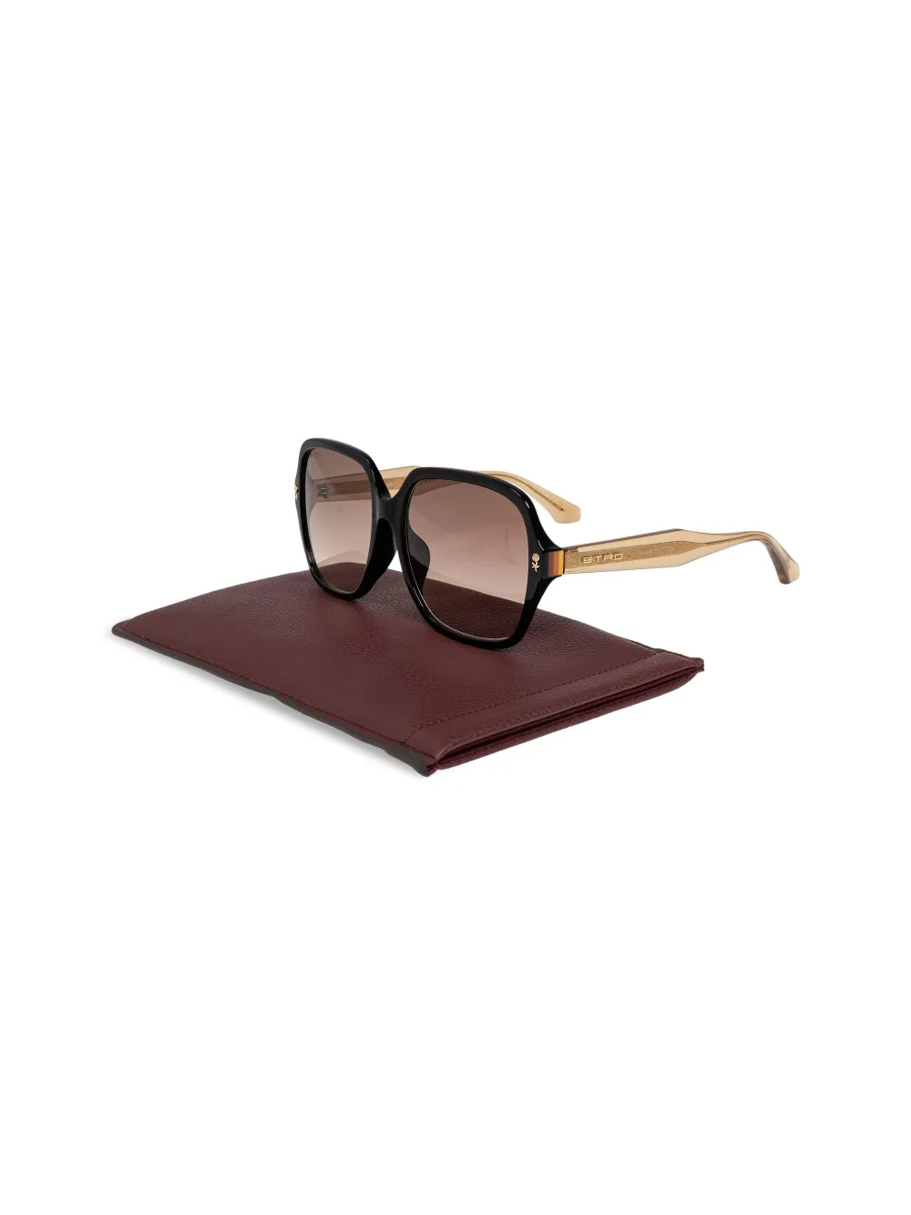 ETRO Zonnebril met oversized montuur Zwart