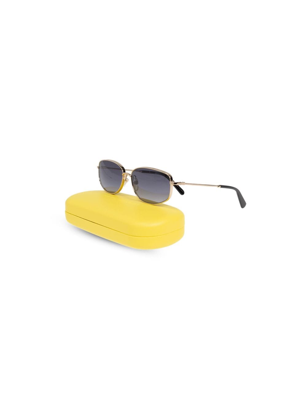 Shop Marc Jacobs Oval-frame Sunglasses In 金色