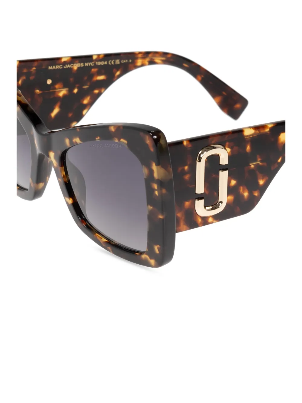Marc Jacobs Eyewear Zonnebril met oversized montuur Bruin