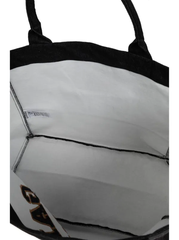 GANNI Easy Shopper Bag | Black | FARFETCH