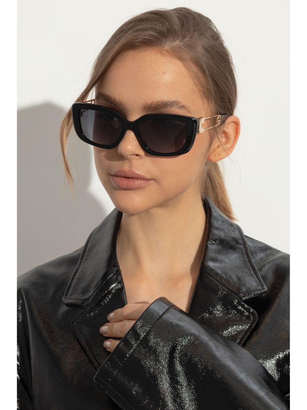 MOSCHINO EYEWEAR SAFETY-PIN SUNGLASSES 