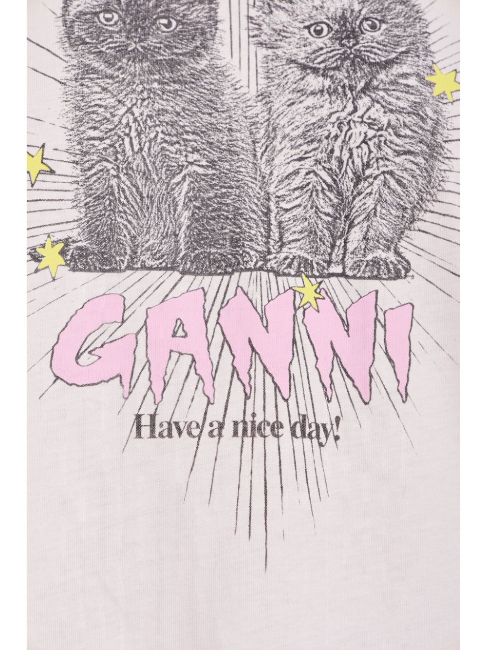 GANNI cats-print T-shirt Women