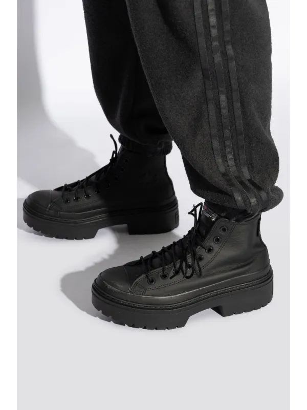 Top Platform Converse Thick Sole Black Converse Lugged Heel