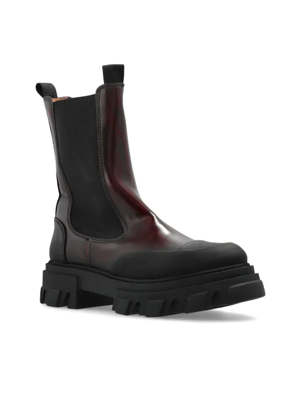 GANNI Cleated チェルシーブーツ | レッド | FARFETCH JP GANNI Cleated チェルシーブーツ | レッド | FARFETCH JP