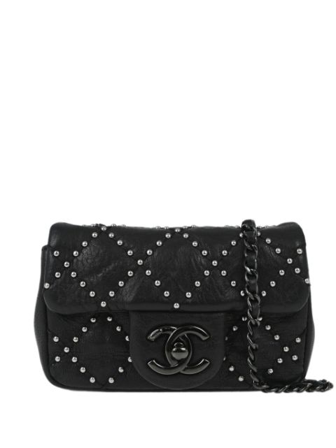 HOT SALE CHANEL 2014 mini Timeless studded shoulder bag Women