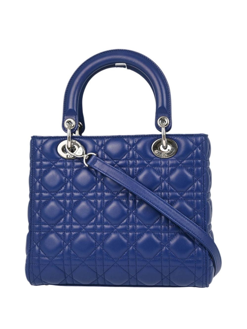 Christian Dior Pre-Owned 2015 Cannage Lady Dior handtas - Blauw