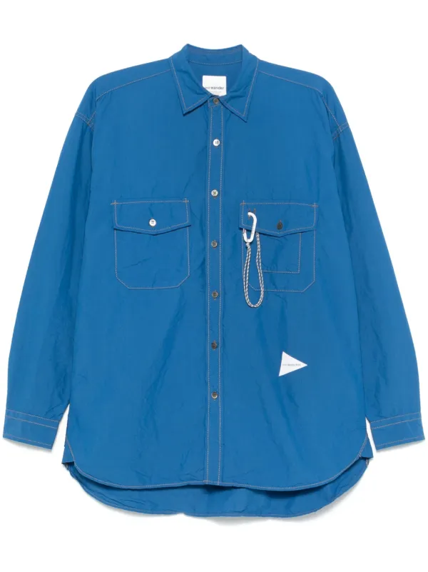 And Wander Cordura Typewriter Shirt | Blue | FARFETCH 