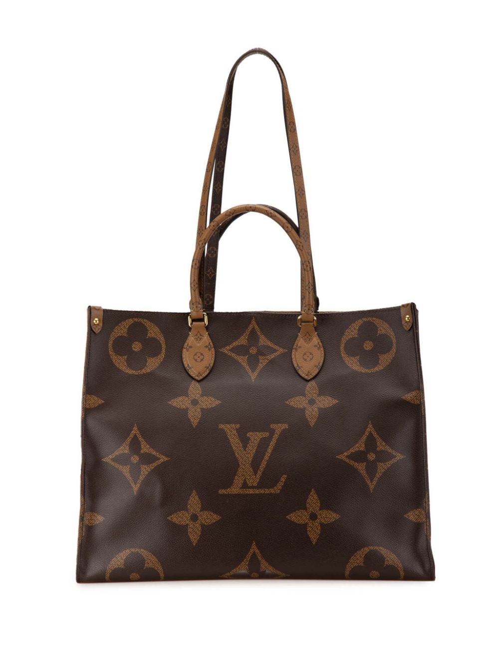 Louis Vuitton Pre-Owned 2020 Monogram Reverse Giant OnTheGo GM satchel - Brown