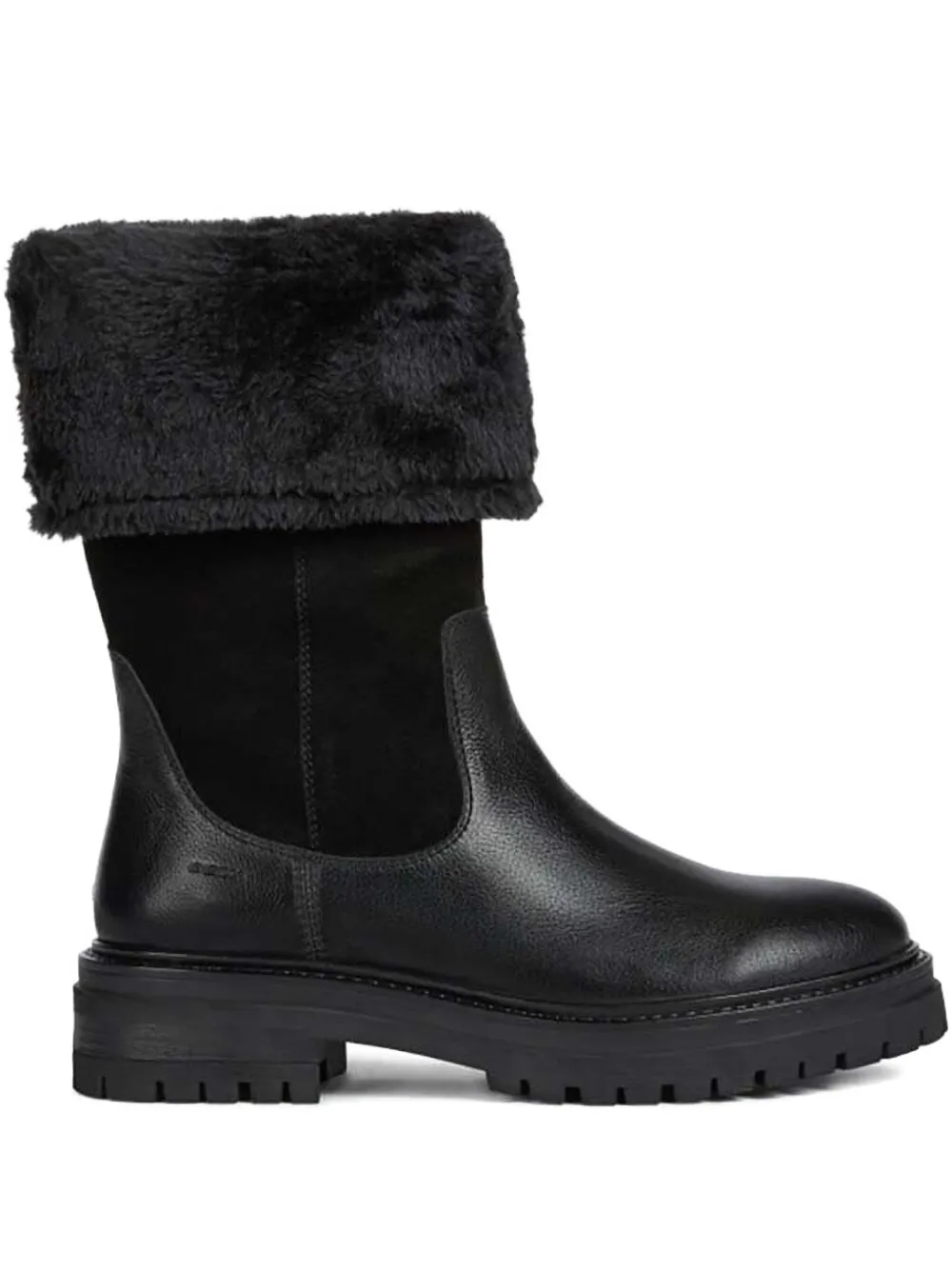 Geox trim-detail ankle boots Black