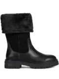 Geox trim-detail ankle boots - Black