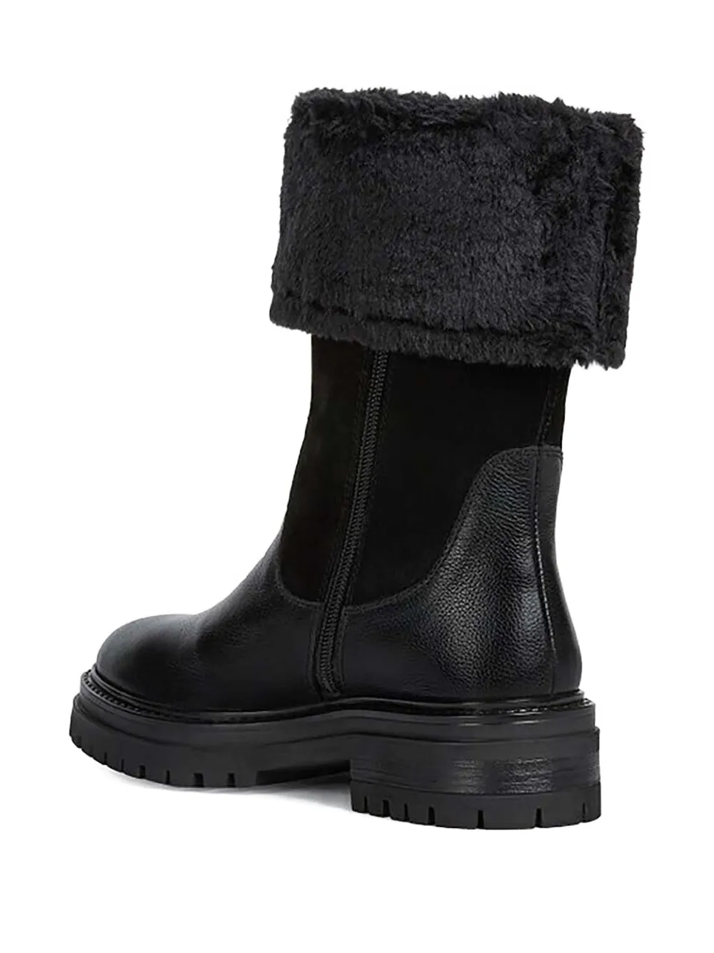 Geox trim-detail ankle boots Black