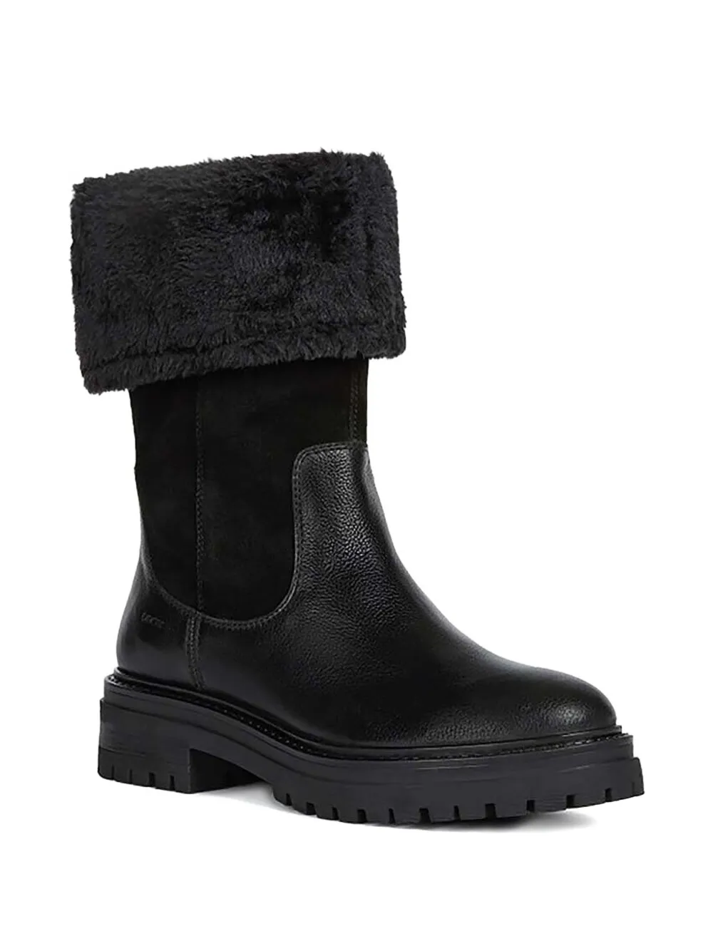 Geox trim-detail ankle boots Black