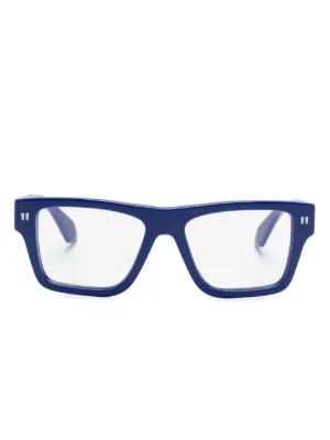 Lunettes De Soleil Off White - Modèle LECCE Encadré - Noir - Taille Unique - Homme
