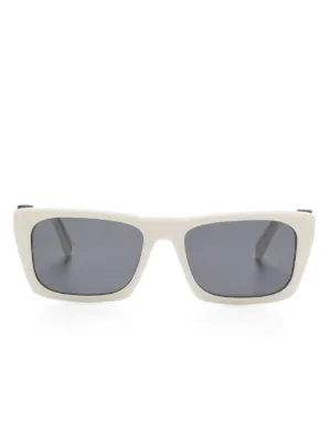 Off-White Eyewear オーバルフレーム サングラス | ホワイト | FARFETCH JP