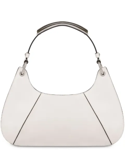 Alberta Ferretti gusset detail leather shoulder bag 