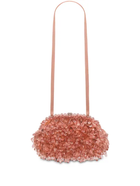 Alberta Ferretti bead-embellished clutch bag 