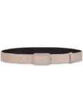 Alberta Ferretti buckled leather belt - Neutrals