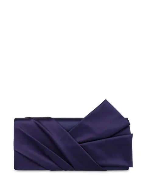 Alberta Ferretti panelled satin clutch bag