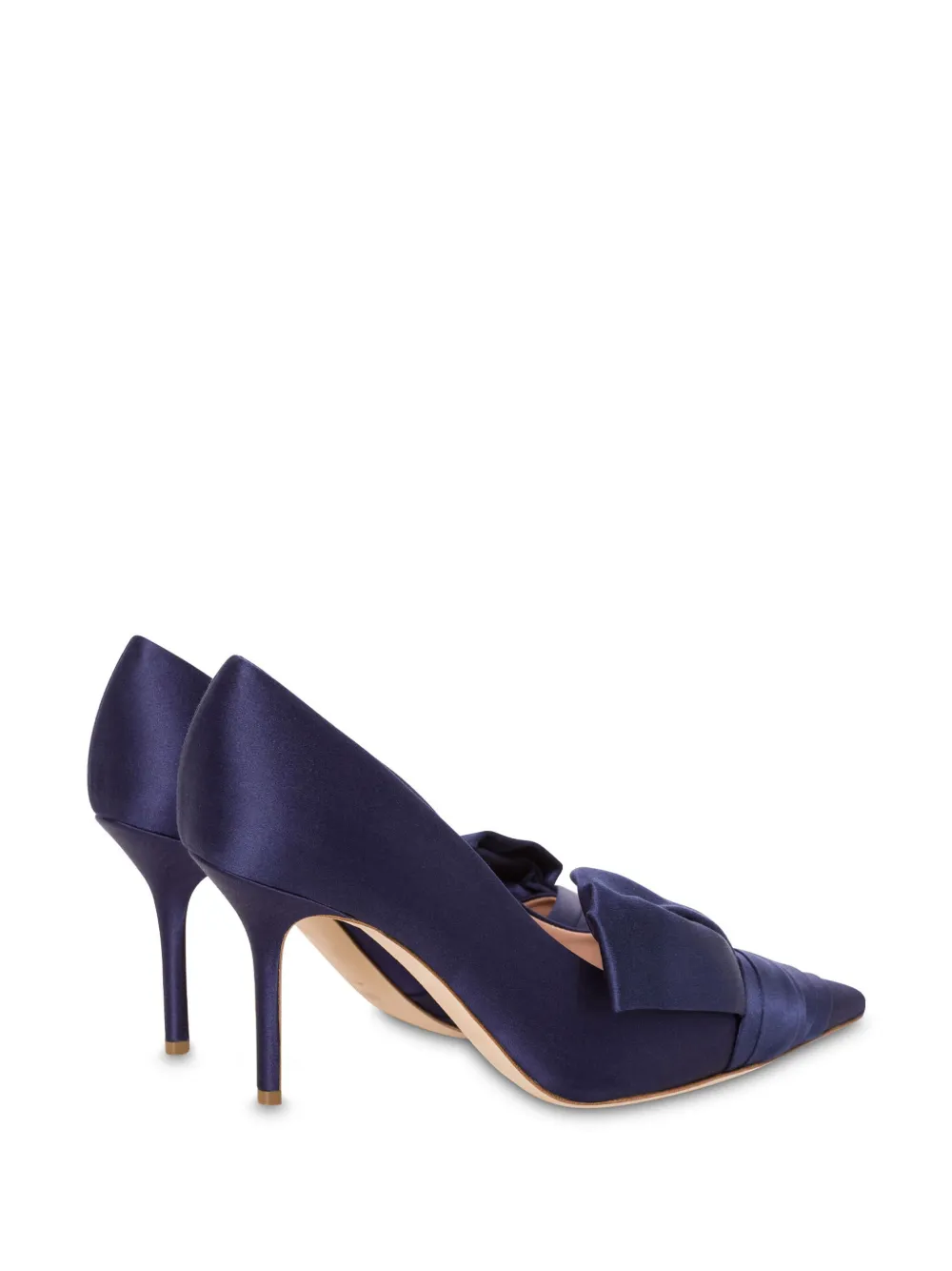 Alberta Ferretti Geplooide satijnen pumps Blauw