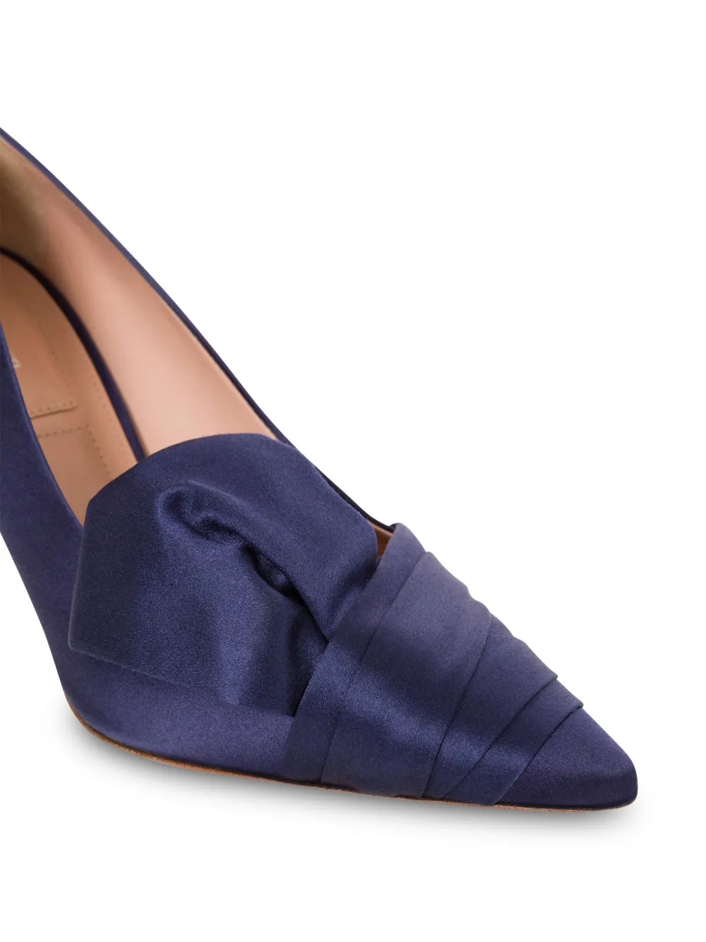 Alberta Ferretti Geplooide satijnen pumps Blauw