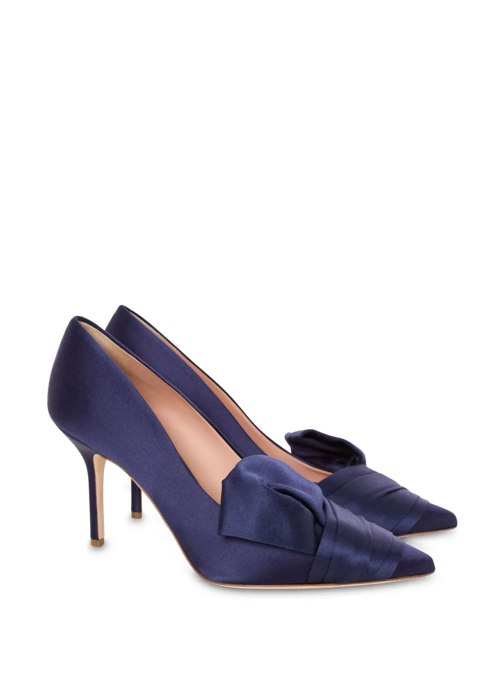 Alberta Ferretti Geplooide satijnen pumps - Blauw