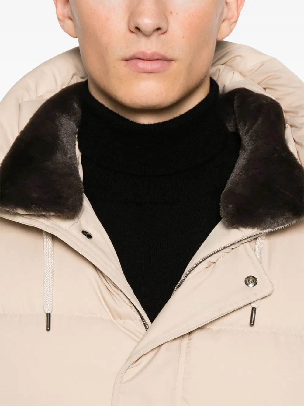 Herno Gewatteerde jas Beige