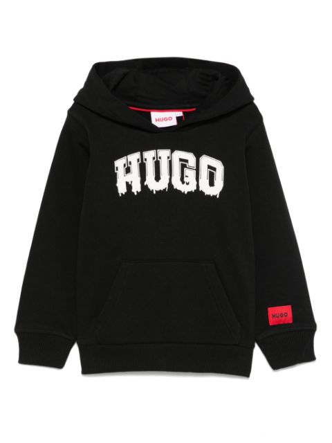 HUGO KIDS logo-print hoodie