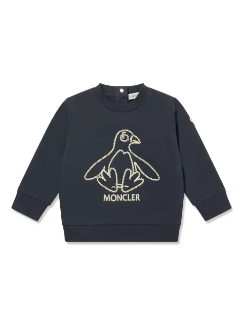 Moncler Enfant logo-embroidered sweatshirt