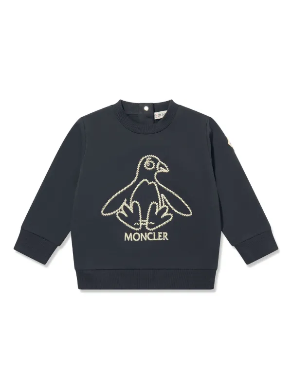 【12Y】モンクレールアンファン☆ロゴスウェットシャツ♪ Moncler Enfant ロゴ スウェットシャツ | ブルー | FARFETCH JP