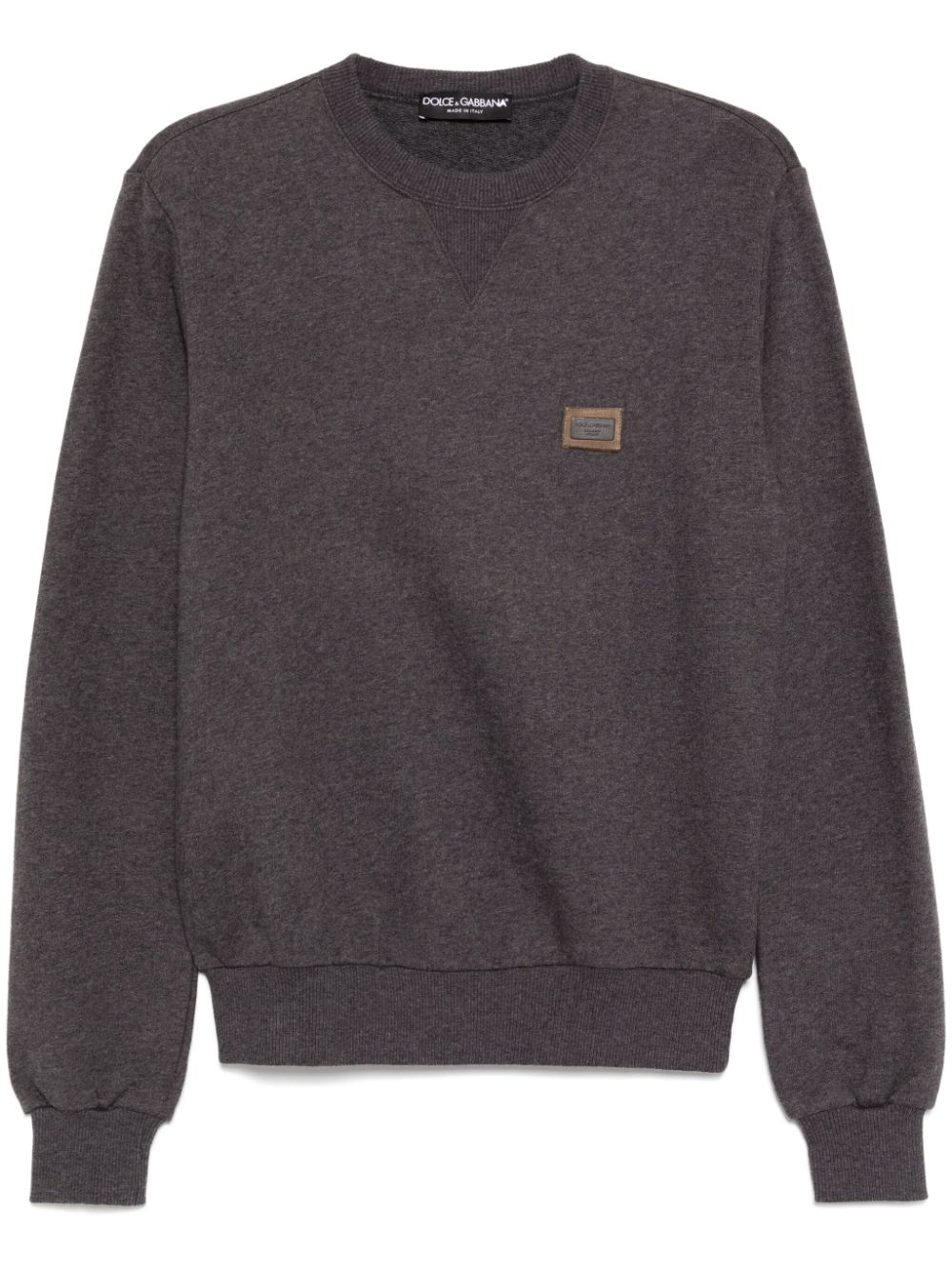 Dolce & Gabbana Sweater met logopatch Grijs