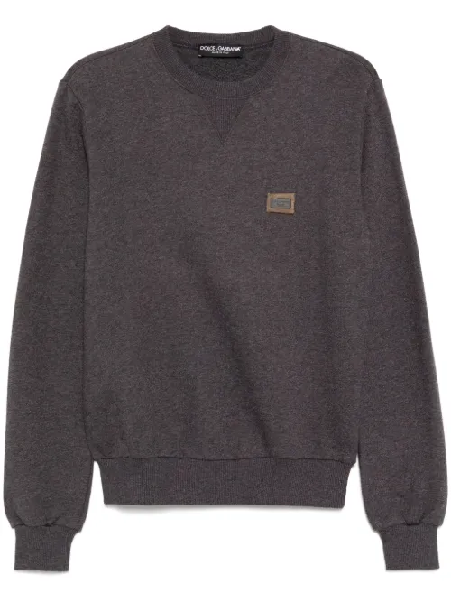 Sweat à patch logo - Dolce & Gabbana - Modalova