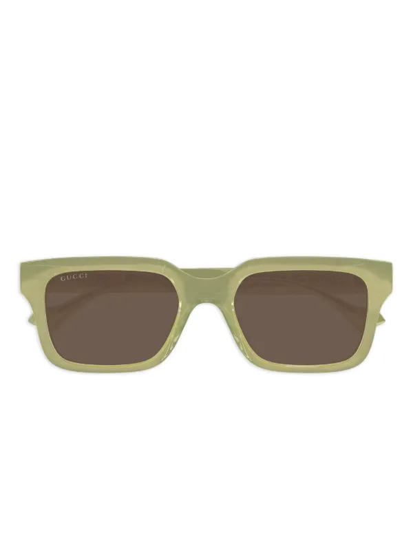 Gucci Eyewear GG1732SK スクエアフレーム サングラス | グリーン 