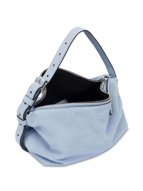Moschino Tie Me Suede Shoulder Bag | Blue | FARFETCH