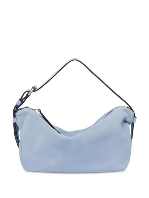Moschino Tie Me suede shoulder bag