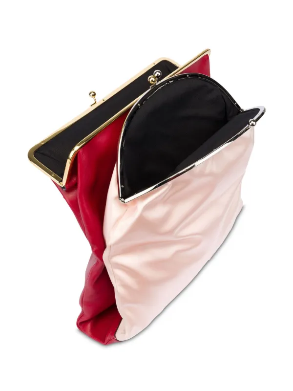 【美品】MOSCHINO ピンク クラッチバッグ Moschino ボールチェーン クラッチバッグ | ピンク | FARFETCH JP