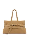 Moschino Tie Me leather shoulder bag - Neutrals