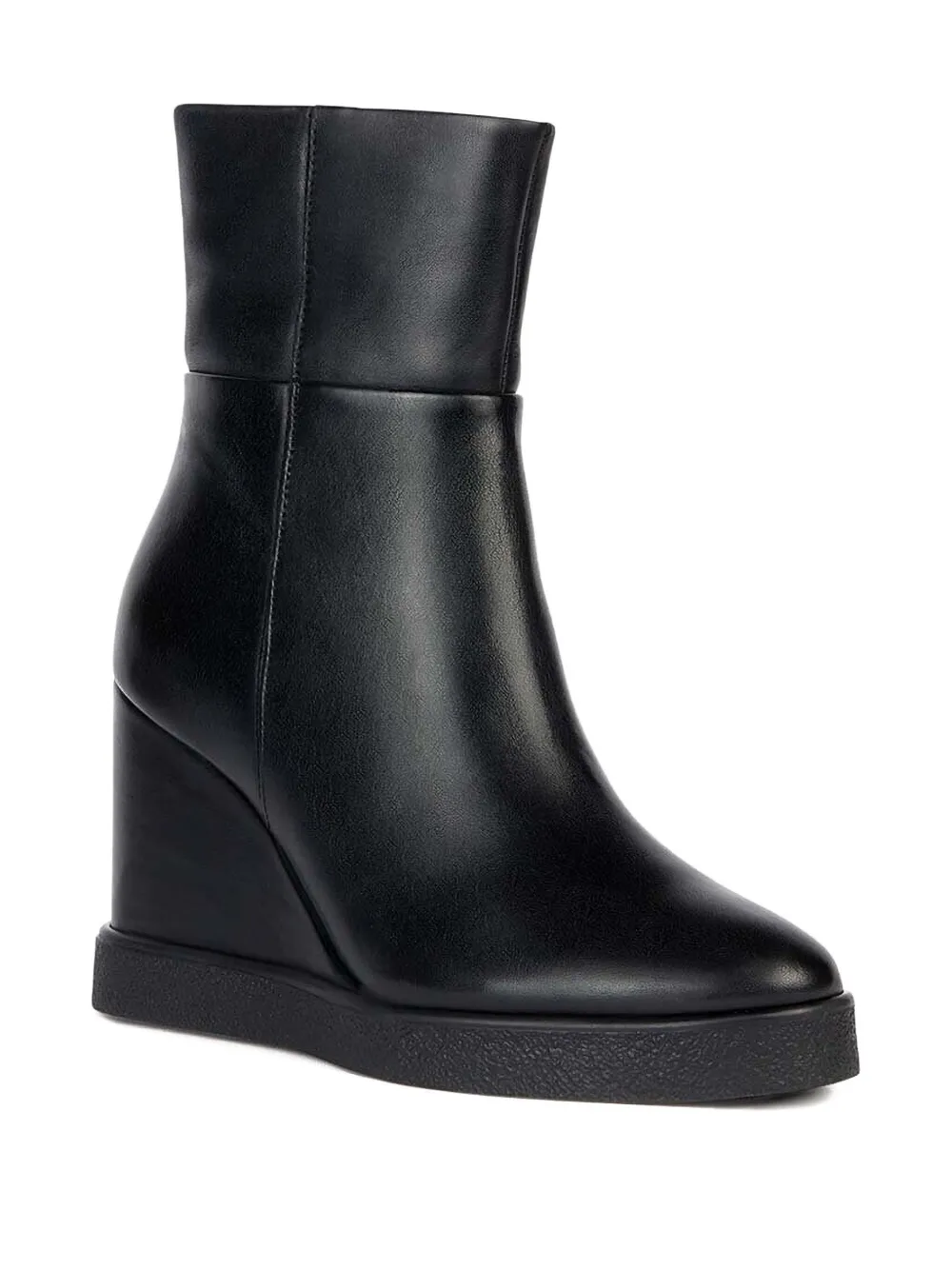 Geox 90mm wedge ankle boots Black