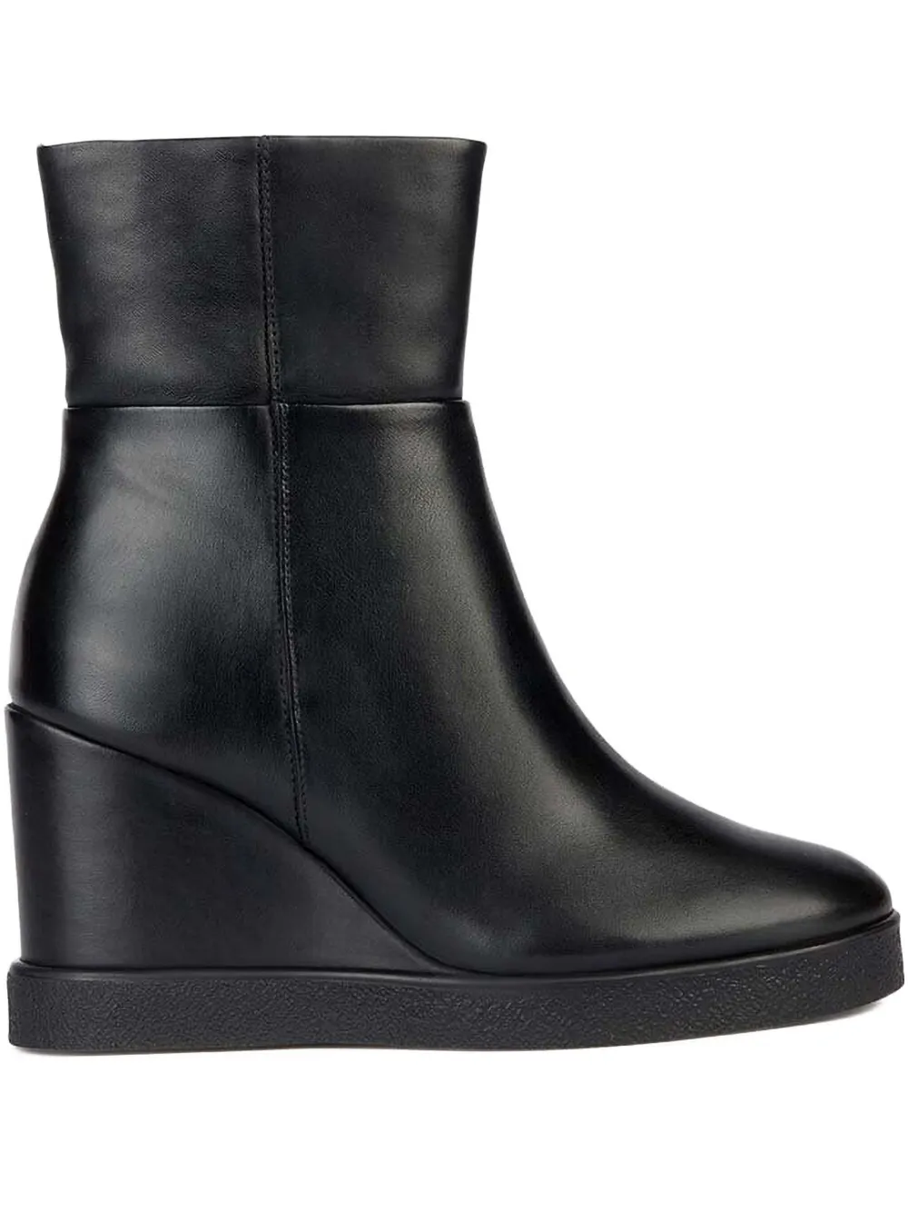 Geox 90mm wedge ankle boots Black