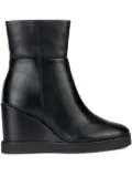Geox 90mm wedge ankle boots - Black