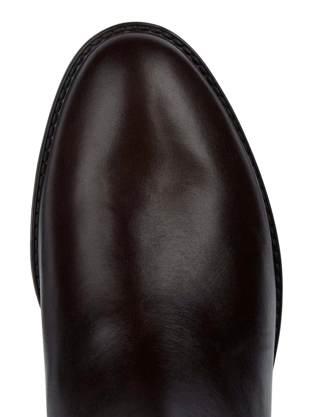 Geox 35mm leather knee-high boots Brown
