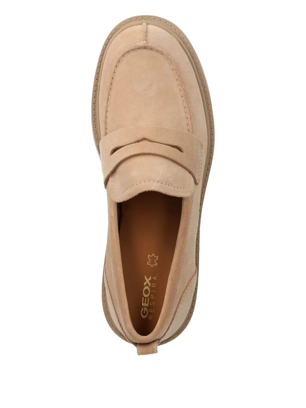 Geox suede slip-on loafers Neutrals