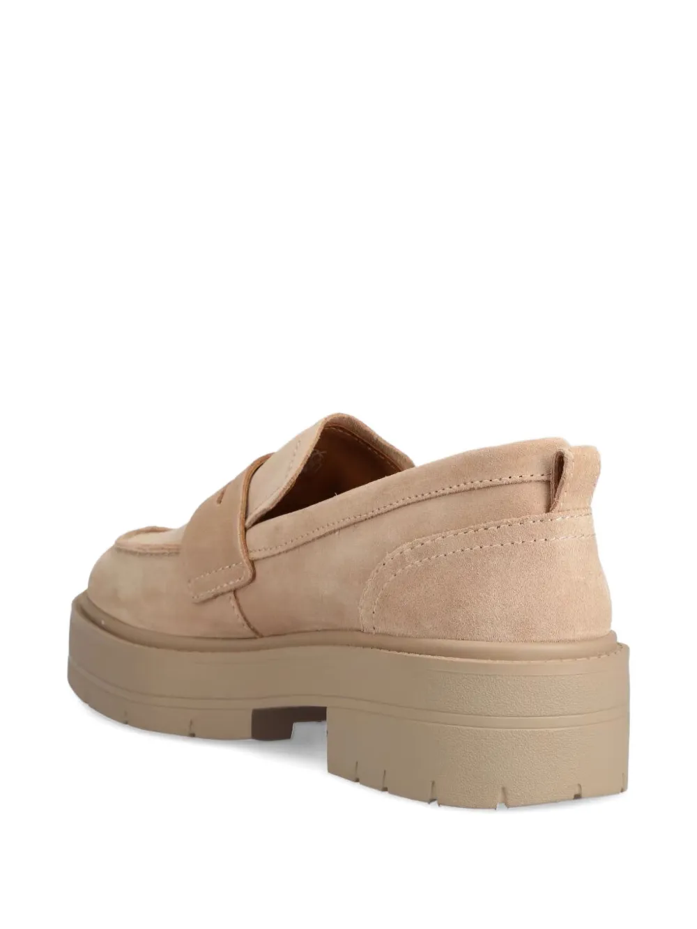 Geox suede slip-on loafers Neutrals