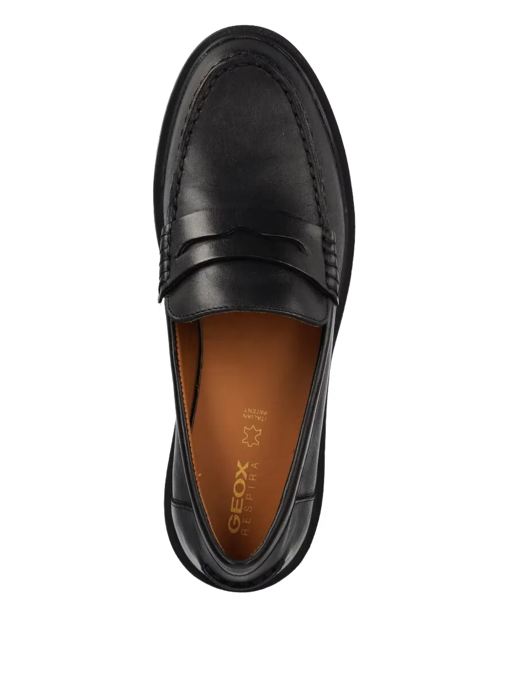 Geox Spherica Ec1 stitched-detail loafers Black