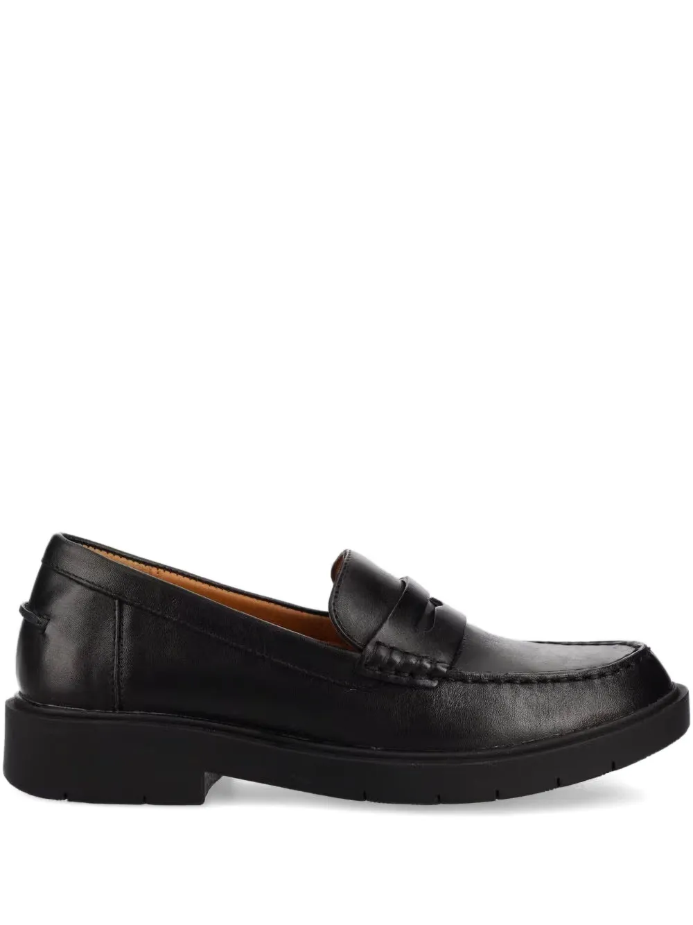 Geox Spherica Ec1 stitched-detail loafers Black