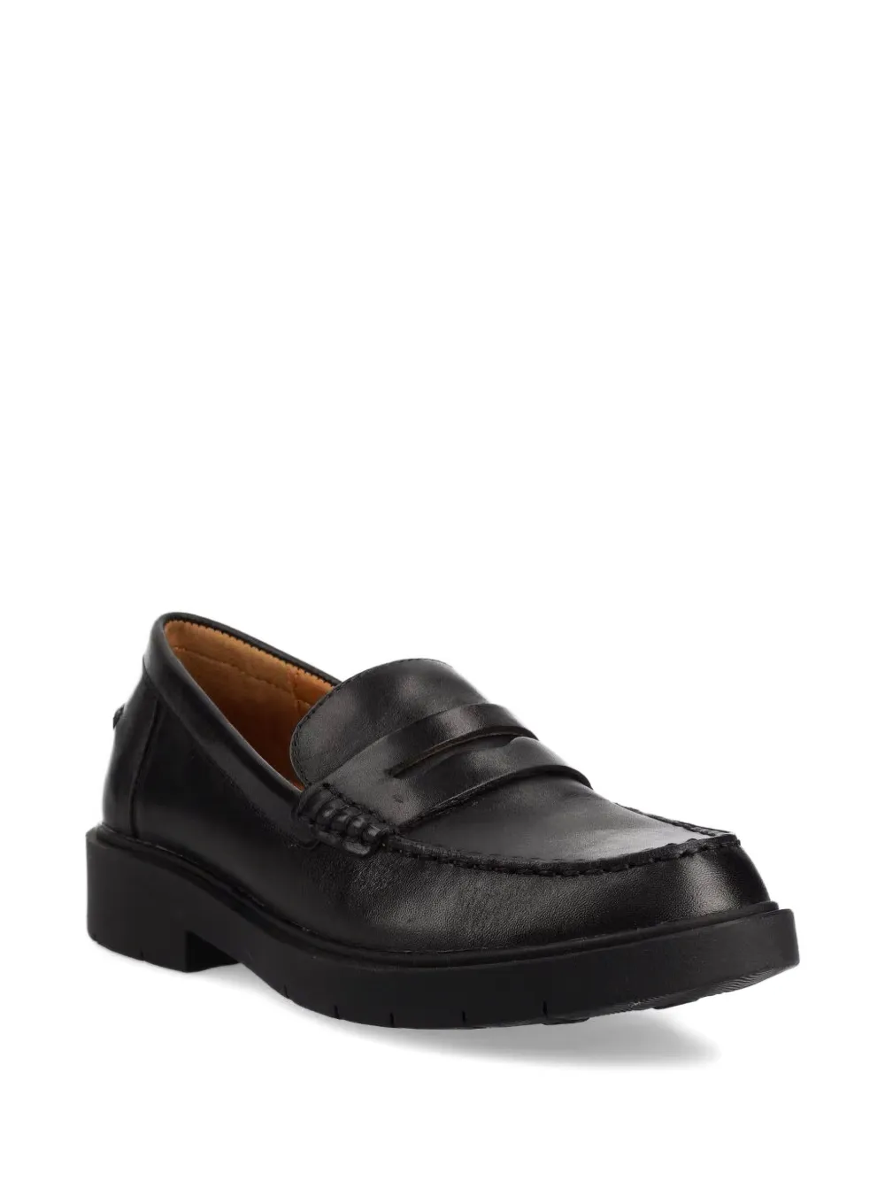 Geox Loafers met gestikt detail - Zwart