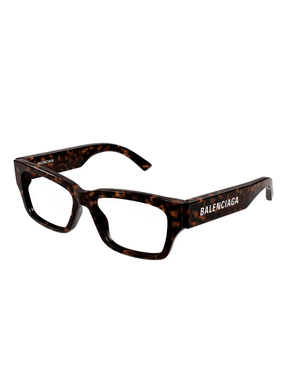 Balenciaga Eyewear Bril met rechthoekig montuur Bruin