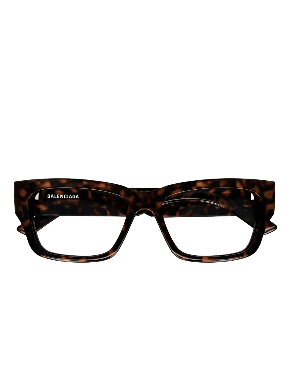 Balenciaga Eyewear Bril met rechthoekig montuur Bruin