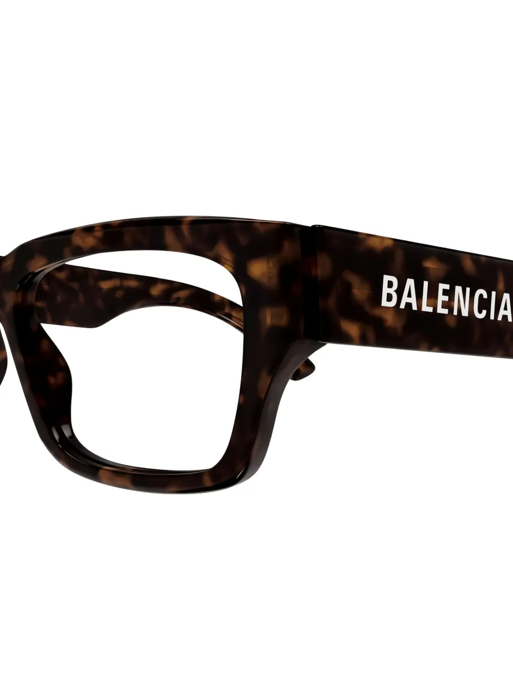 Balenciaga Eyewear Bril met rechthoekig montuur Bruin