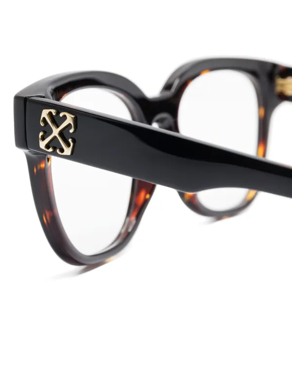 【送料&関税込】Off-White Optical Style 70 Glasses - Unisex Off-White Eyewear Style 70 Glasses | Brown | FARFETCH
